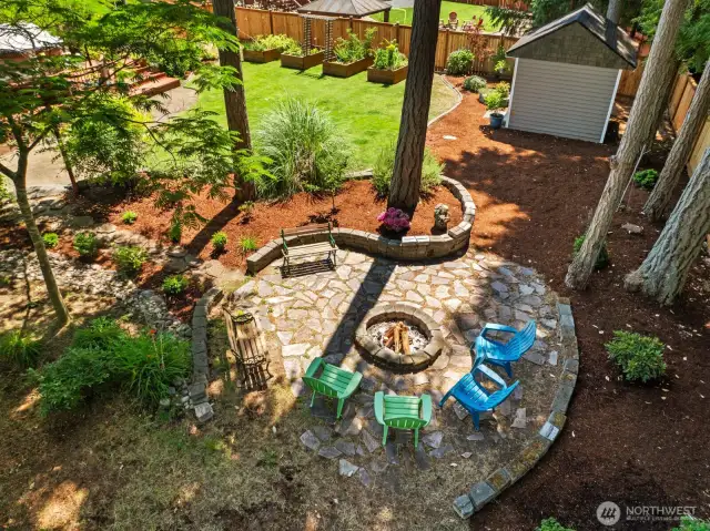 Back yard fire pit