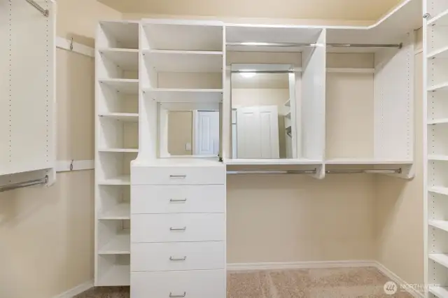 Primary closet.