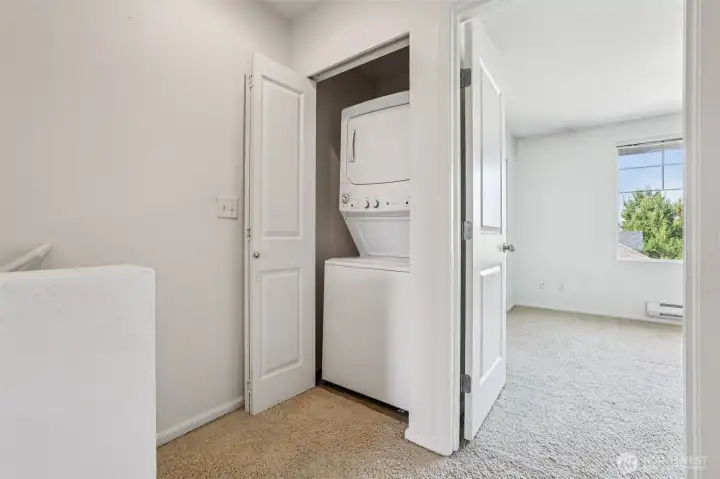 Dedicated Washer and Dryer Space, all appliances convey