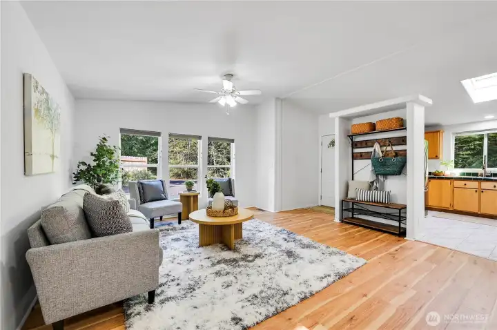 kitchen to the right