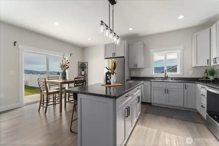 Open, versatile space perfect for entertaining and everyday living.