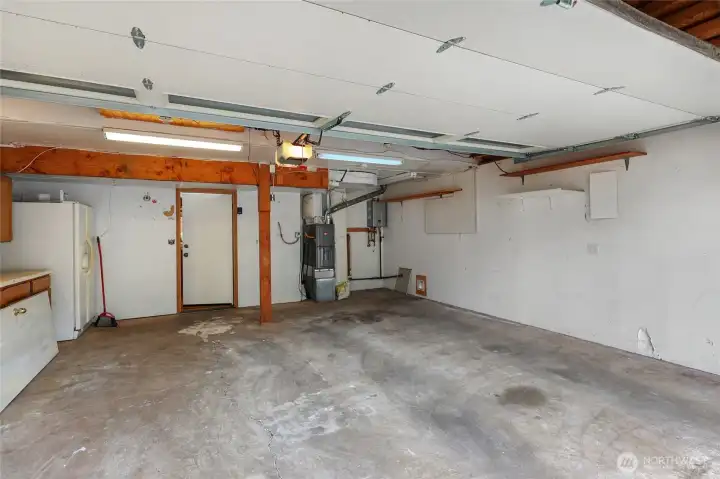Large 2 car garage