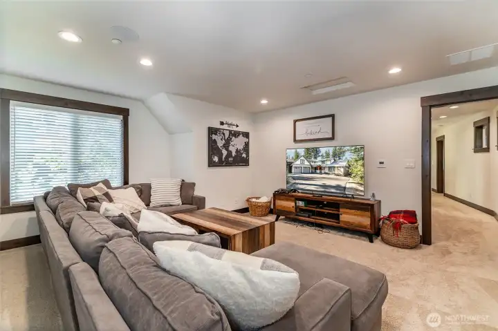Bonus media room upper level