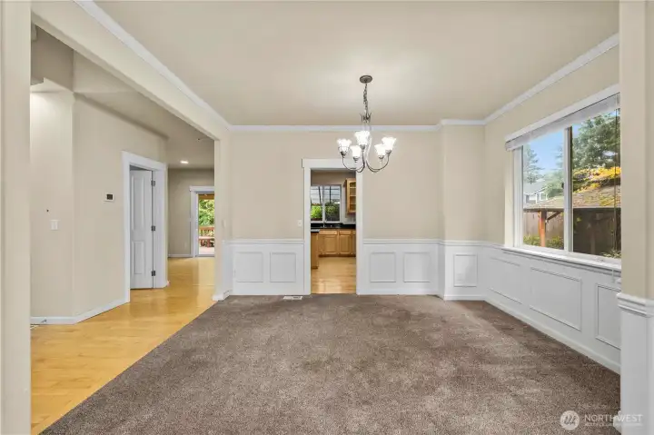 Formal living room and dining room.