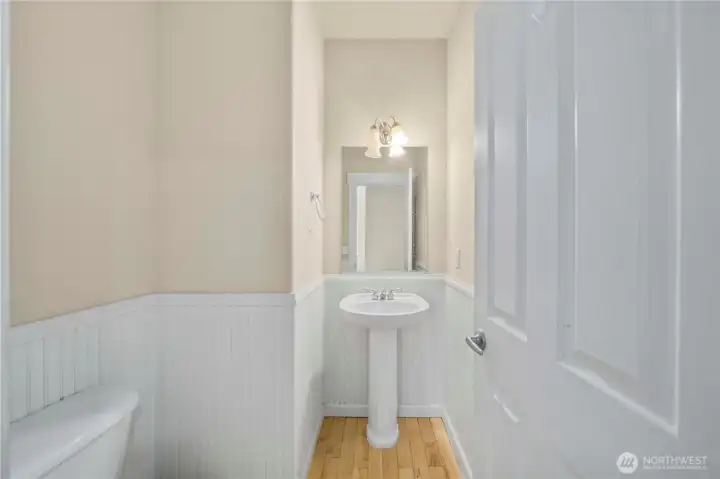 Main floor half bath.