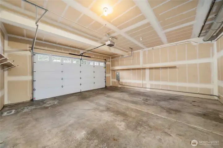 Attached 2 car garage.