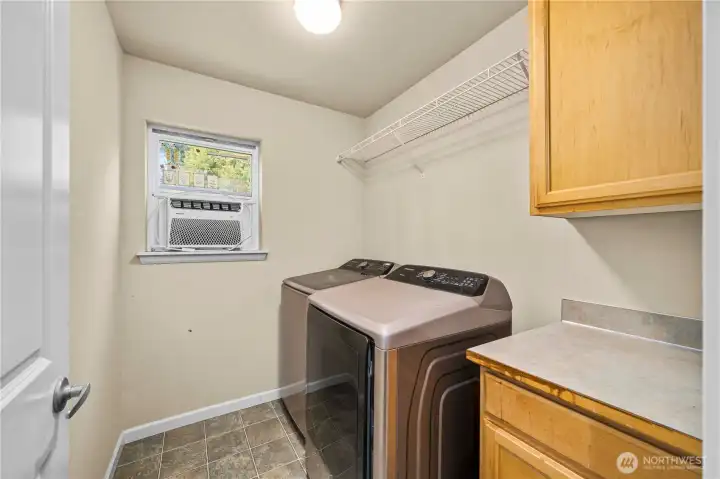 Convenient 2nd story laundry room.