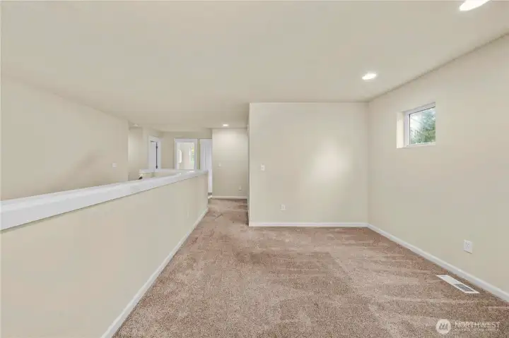 Gather in the upper level loft.