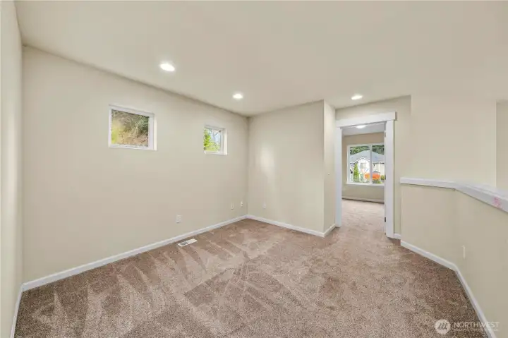 Gather in the upper level loft.