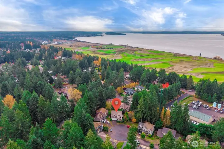 Live walking distance to Grandview Drive walking and biking, Chambers Bay and Puget Sound views.