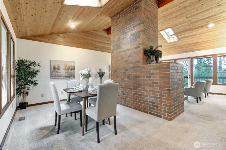 Private Dining area off Living Room & Kitchen