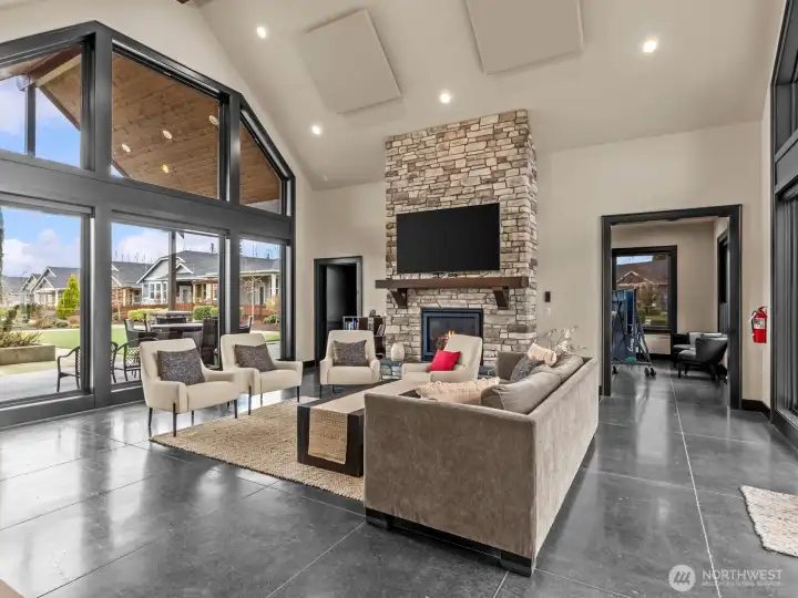 Whether you want to cozy up with a good book and look out at the park or chat with some friends, the clubhouse is the perfect spot.