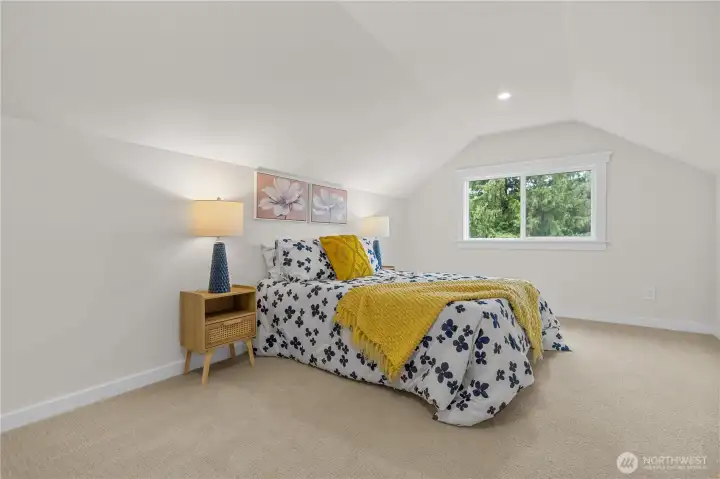 Second bedroom on the upper level
