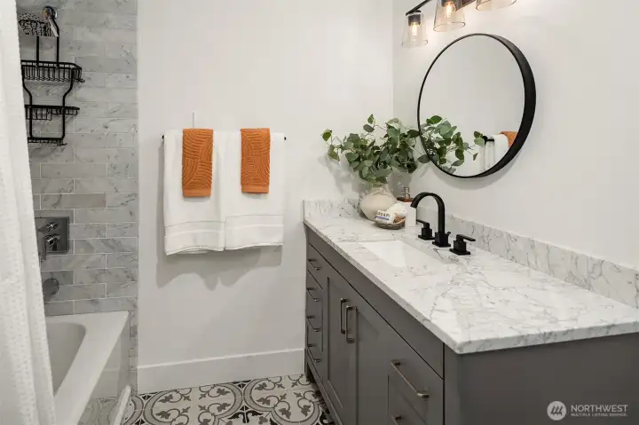 Full bath on main floor.