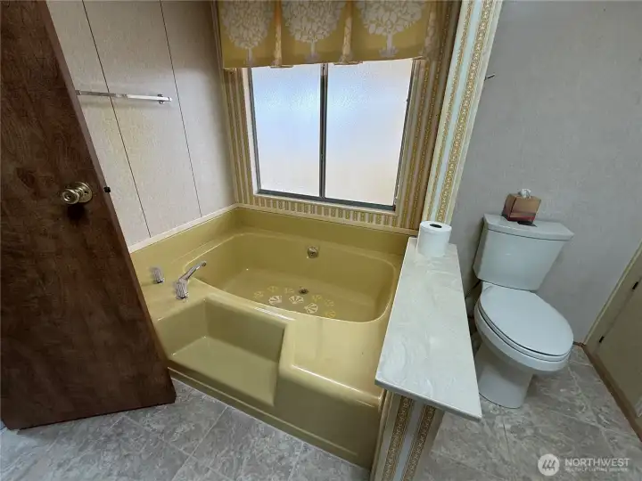 Primary bath with separate shower as well