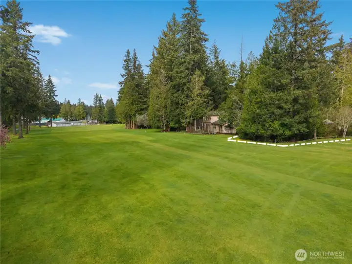 Your backyard is the golf course!