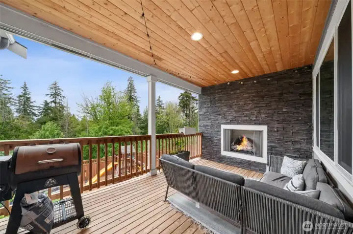 Great views from the covered deck