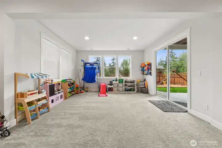 More room to play in the basement!
