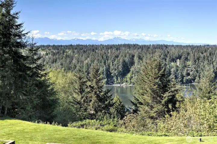 Not much snow on the Olympic Mountains, but they are beautiful just the same.