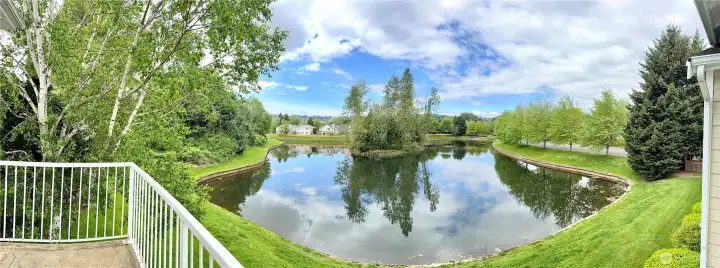 Panoramic view of the lake from the balcony