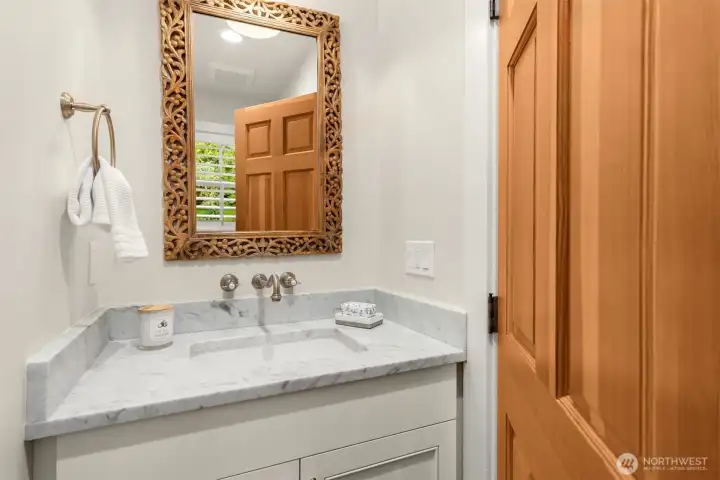 Main floor powder room