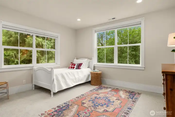One of two second story bedrooms.