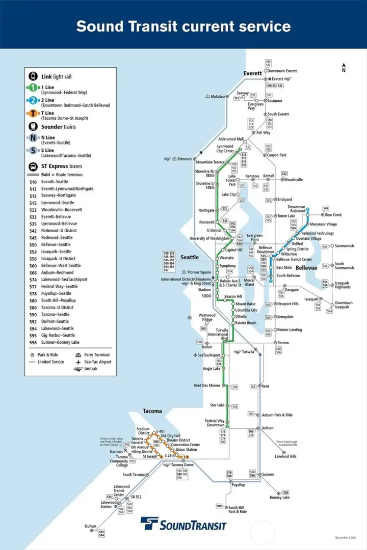 Light Rail map. Star Lake Stnn close by