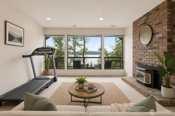 Lower level rec room