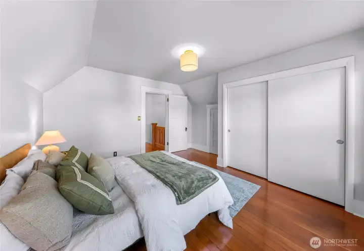 Primary bedroom with closet space