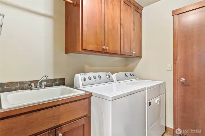 Laundry room with utility sink Laundry room with utility sink