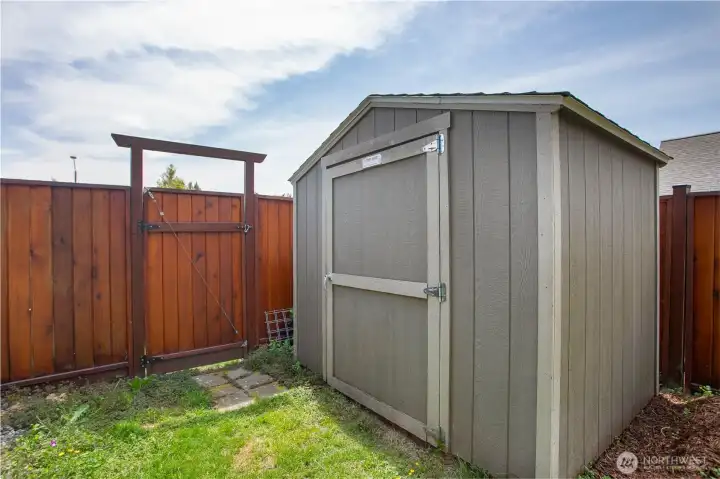 Large storage shed for your garden tools. Large storage shed for your garden tools.