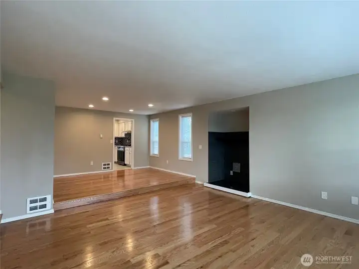 Large open living area Large open living area