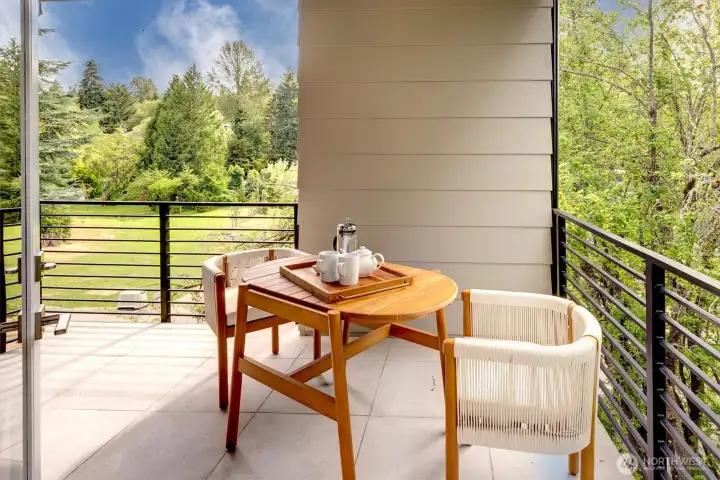 Upper level outdoor living. Upper level outdoor living.