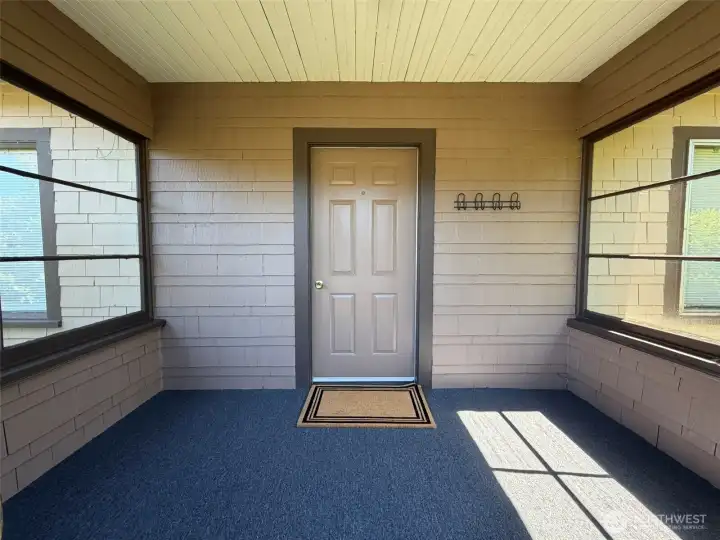 Covered front porch Covered front porch
