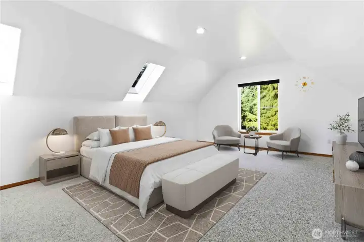 Upstairs Oversized Bedroom