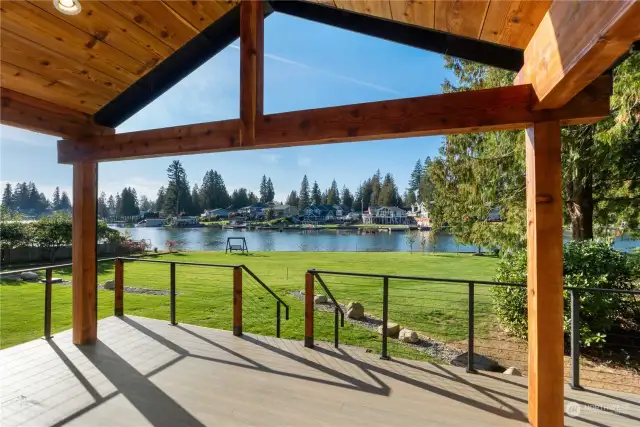 Access the deck off the family room & dining area