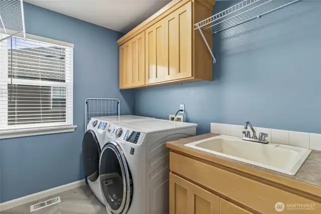 upstairs utility room