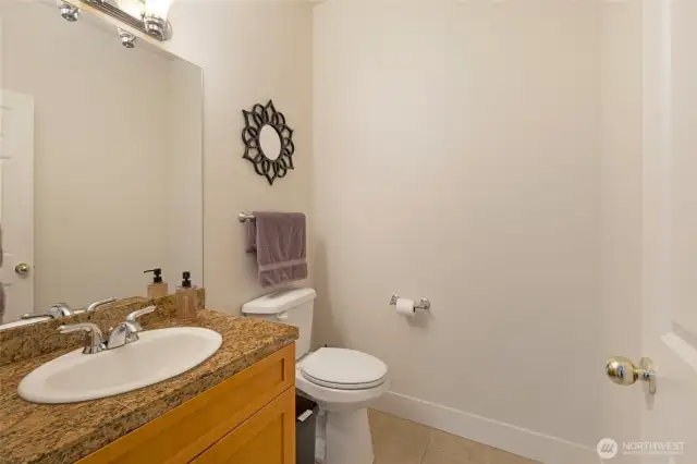 powder room on first floor
