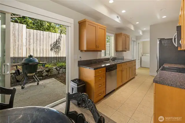 dining and kitchen area