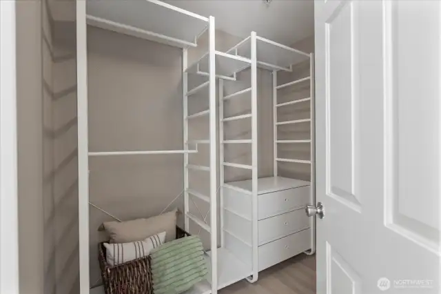 Large Walk-In Closet! This is only half of the space.