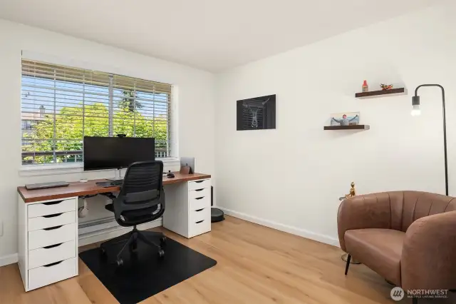 Spacious and functional as an office or second bedroom.