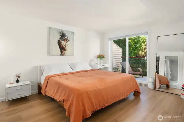 Primary en suite opens to private balcony.