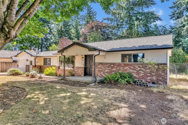 Solidly built rambler with new roof and gutters in 2022. Quiet deadend street within walking distance to local schools