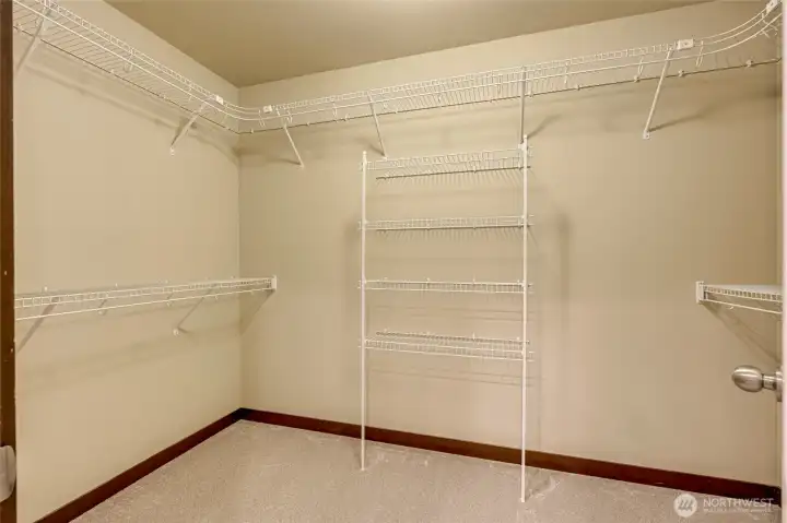 Primary walk-in closet