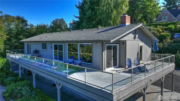 Great wrap around deck with views from every angle.