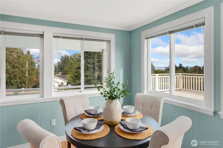 Dining area w/ views
