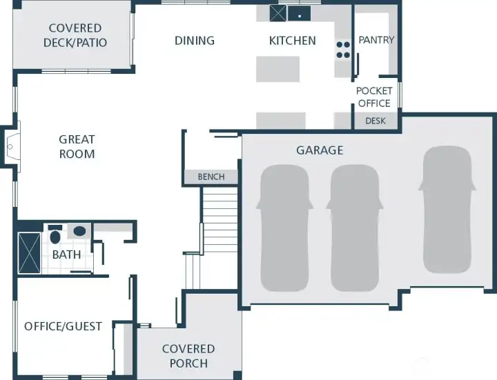 Image is a rendering. Photographs are for illustrative purposes only. Features, finishes, interior/exterior colors, landscaping and floorplan shown may vary from actual homes built.