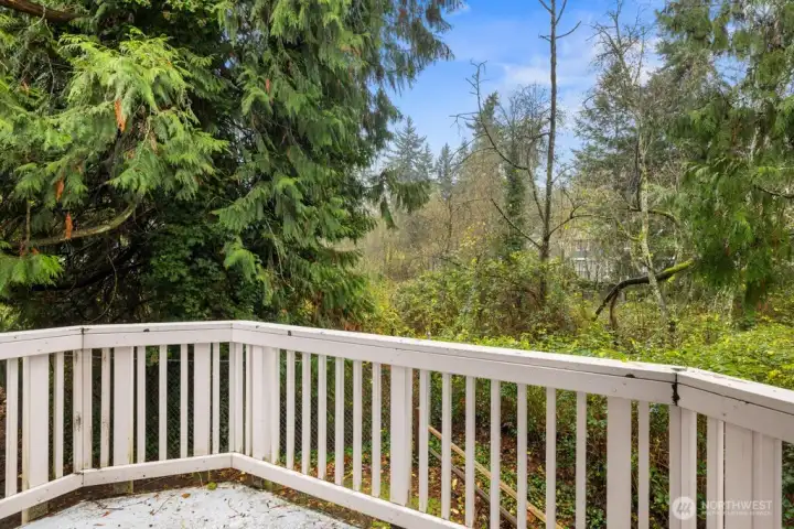 Private Deck with Storage