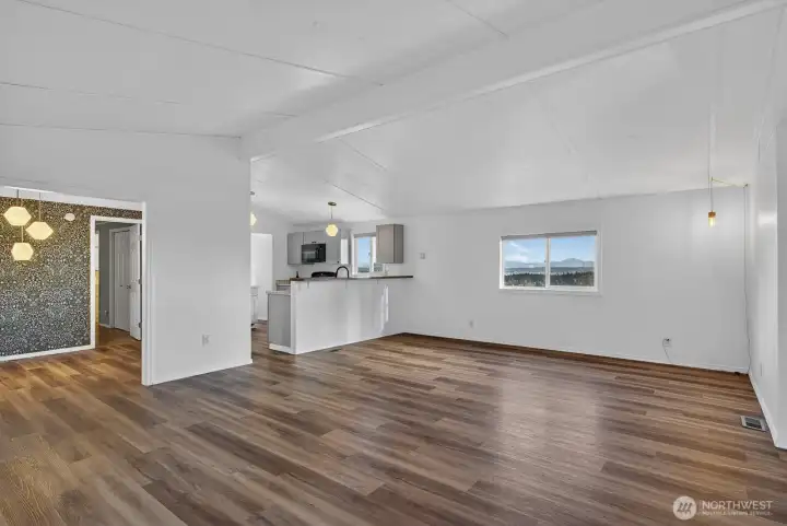 Stunning floors and fresh paint.