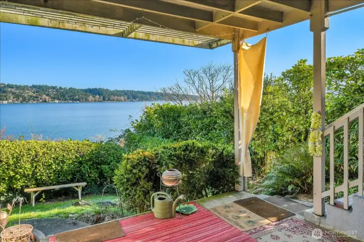 View from the lower level patio.